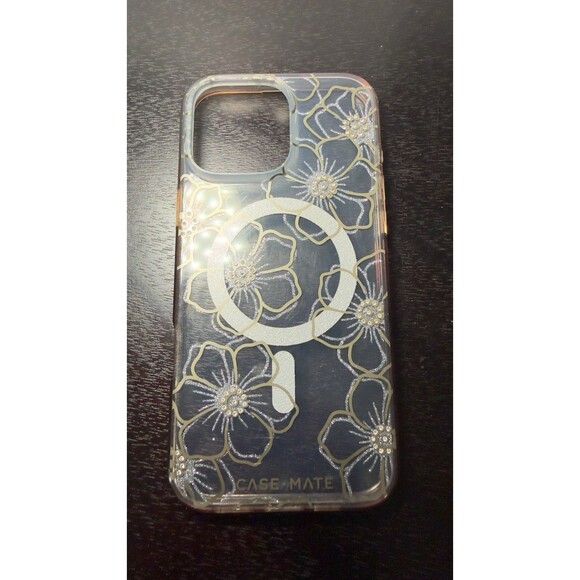 Case-Mate MagSafe Case for Apple iPhone 16 Pro Max Floral Gems Pattern - Picture 3 of 3